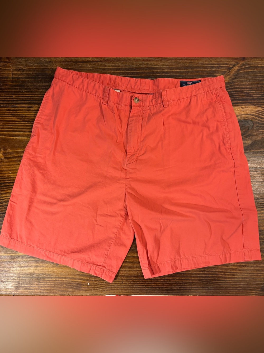 Vineyard Vines Men’s Classic Chino Shorts Coral Size 42 100% Cotton 9” Inseam